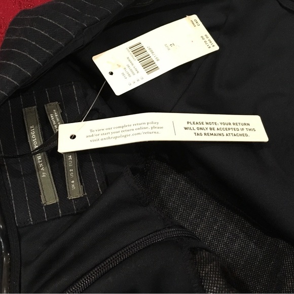 NEW Anthropologie Womens Size 2 Strapless Midi Dress Suiting Cocktail Stretch - Picture 5 of 9